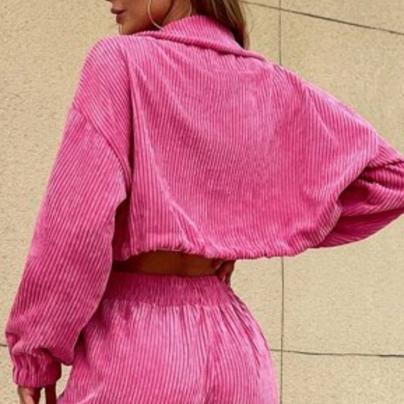 BARBIE GIRL Corduroy Coat & Pants - PINK - Picture 10 of 10